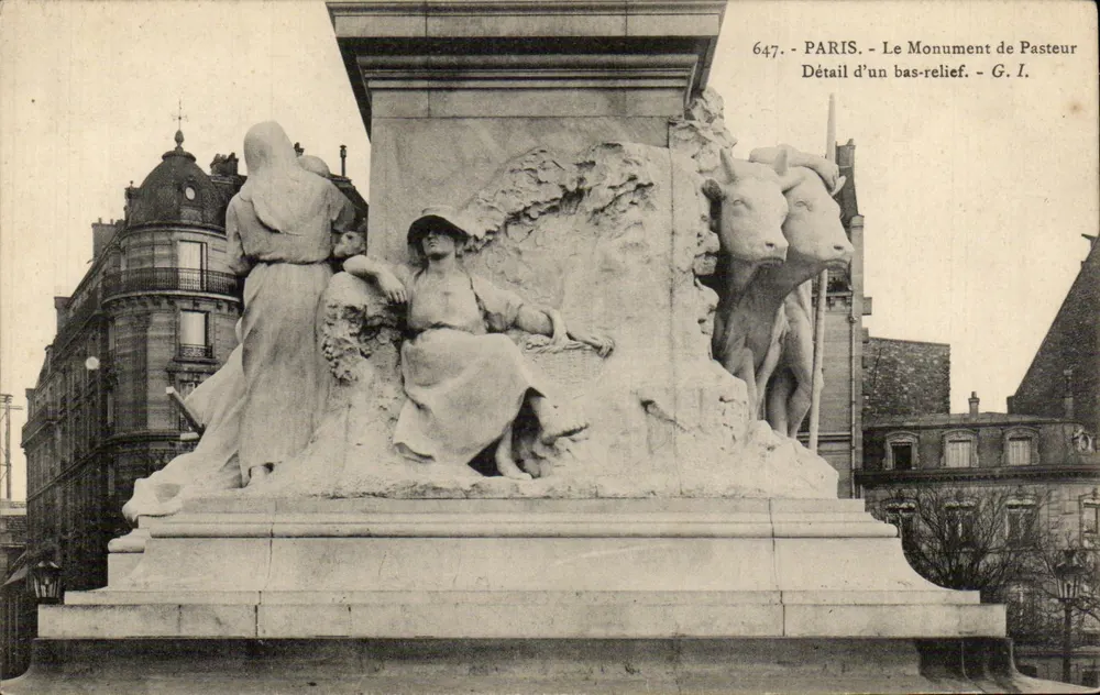 Paris - Detail des Pasteur-Monuments — G. I. n° 647 - Vorderseite