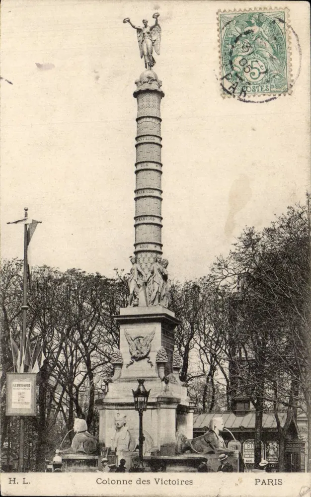 Coluna das Vitórias — Paris — H.L. (editor) - Frente