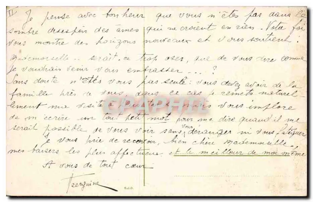 Landschaft mit Windmühle — biblischer Text - Rückseite