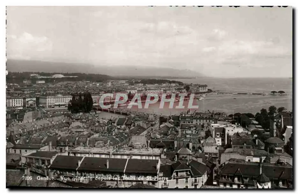 Genf — Allgemeiner Blick von den St-Pierre-Türmen — Édition Jaeger Genève, n° 7026 - Vorderseite