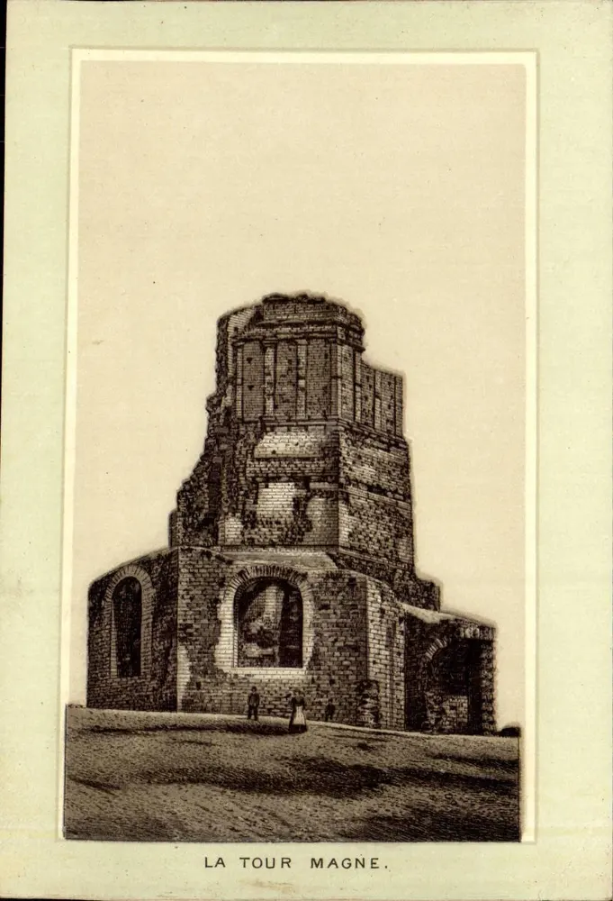 A Torre Magne — ruínas de um edifício histórico — editor não identificado - Frente