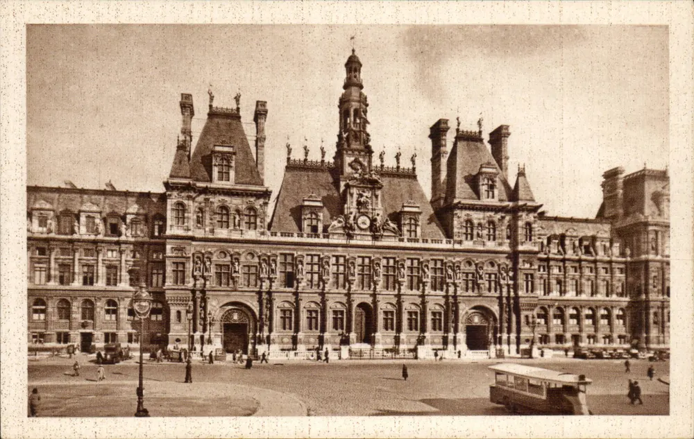Hotel de Ville de Paris — Les Petits Tableaux de Paris — n°11 - Frente