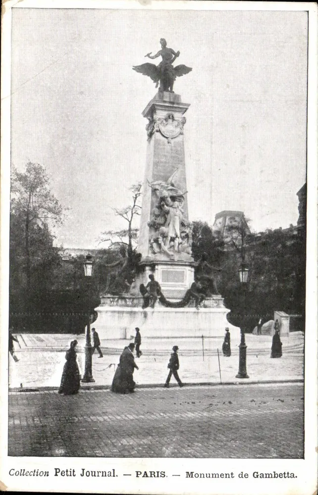 Paris — Monument de Gambetta — Coleção Petit Journal - Frente
