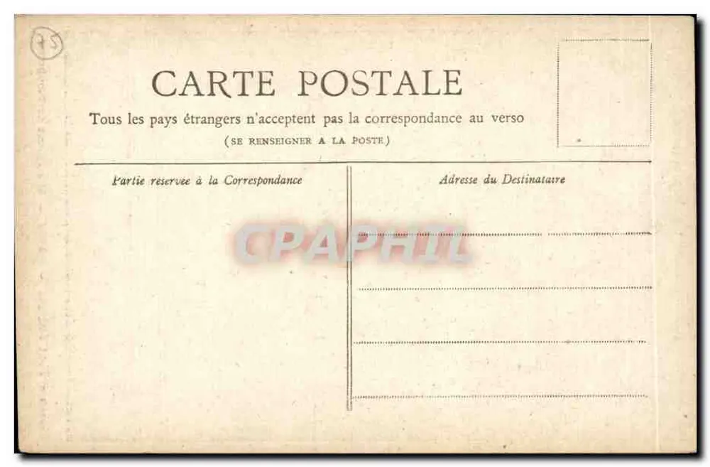Paris — Monument de Gambetta — Coleção Petit Journal - Verso