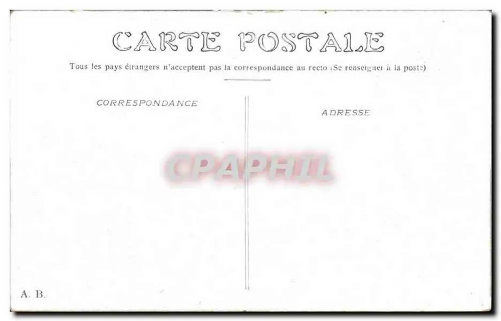 Paris — Arco do Triunfo do Carrousel — editor A. B. - Verso