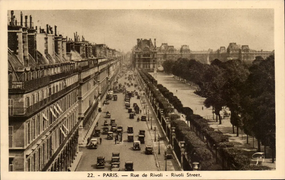 Paris — Rue de Rivoli — Rivoli Street — A. Lecorte, Paris - Frente