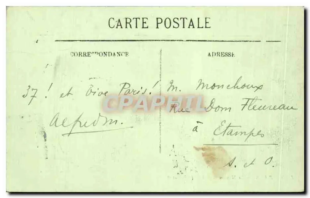 Paris — O Monumento de Alfred de Musset — LL. - Verso