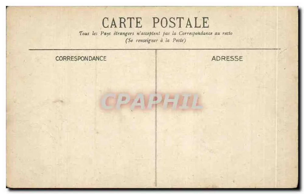 Parijs - Avenue de l'Opéra, uitzicht op het Opera — uitgever Télégraphe, n°14 - Achterkant