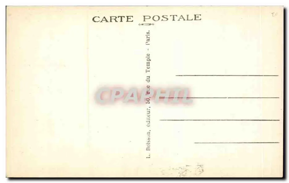 Paris — Panorama der Avenue Foch — J. Hancien, Paris de Boulogne - Rückseite