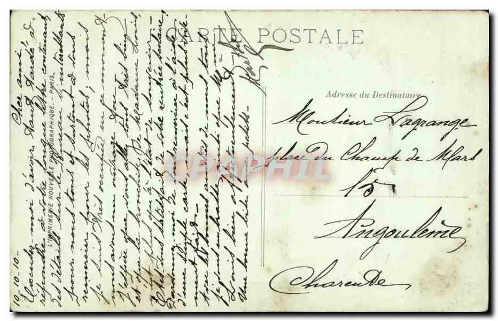 Paris — Notre-Dame — Túmulo do Monsenhor Affre — LL. — n° 139 - Verso