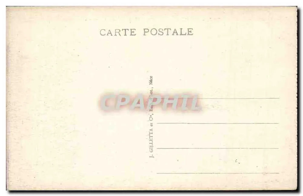 Monte-Carlo - Fachada do Casino — J. Gilletta & Cie, Nice, n°727 - Verso