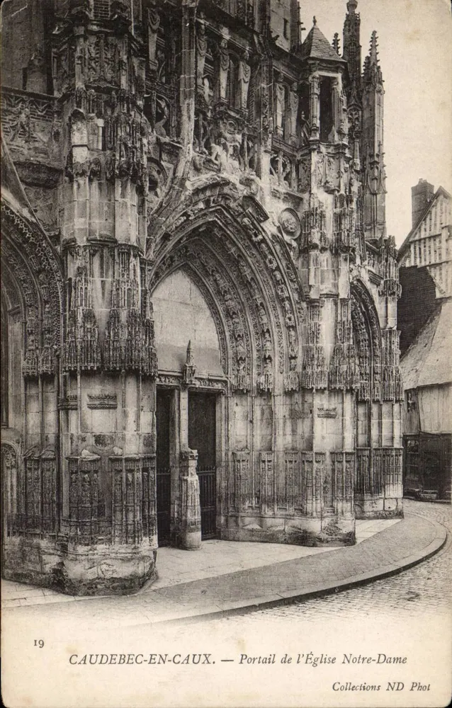Caudebec-en-Caux — Portal der Kirche Notre-Dame — Collections ND Phot - Vorderseite