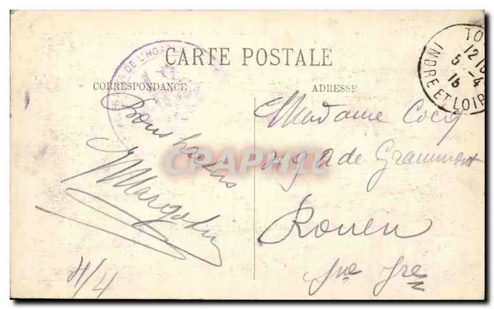 Tours -- Notre-Dame-la-Riche -- LL. -- n°19 - Verso