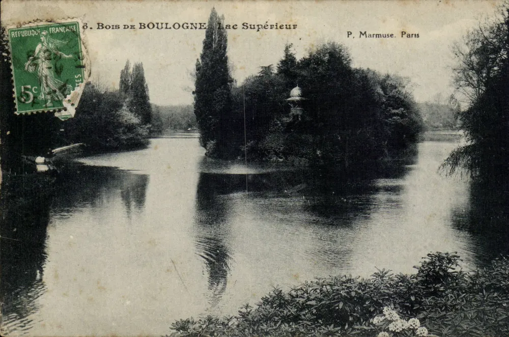 Bois de Boulogne — Oberer See — P. Marmuse, Paris - Vorderseite