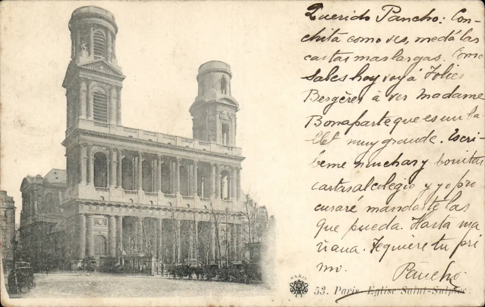 Igreja de São Sulpício — Paris — Editor: Paris, 53. Igreja de São Sulpício - Frente