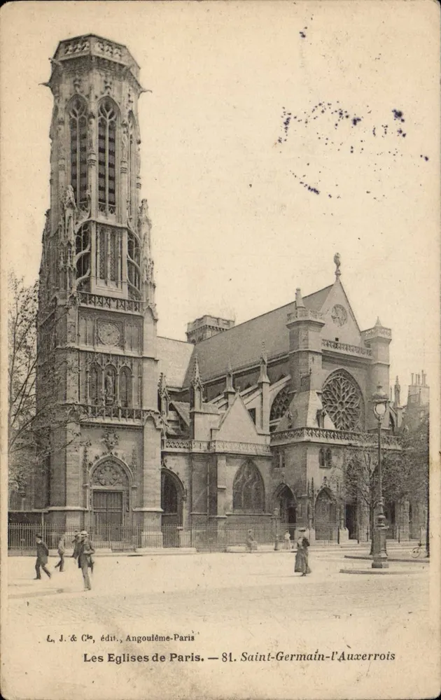 Saint-Germain-l'Auxerrois — Igreja de Paris — L. J. & Cie, Angoulême-Paris — 81 - Frente