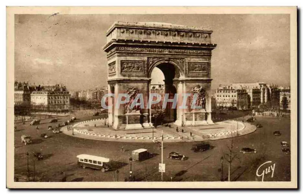 Arco do Triunfo — Paris — editor Guy, n°1004 - Frente