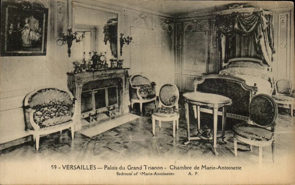 Versailles — Paleis van het Grote Trianon — Kamer van Marie-Antoinette — A. P. n°59 - Voorkant