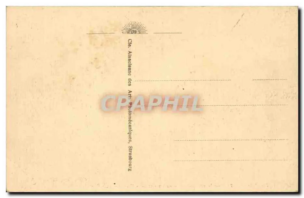Reims. Fort de la Pompelle — Eingerissene Straßen - Südliche Mauer. — Verlag Prôt, Tabacs à la Jolgence, Reims. - Rückseite