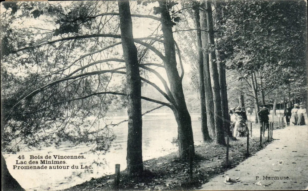 Vincennes-Wald — Promenade um den See der Minimes — P. Marmuse, n°46 - Vorderseite