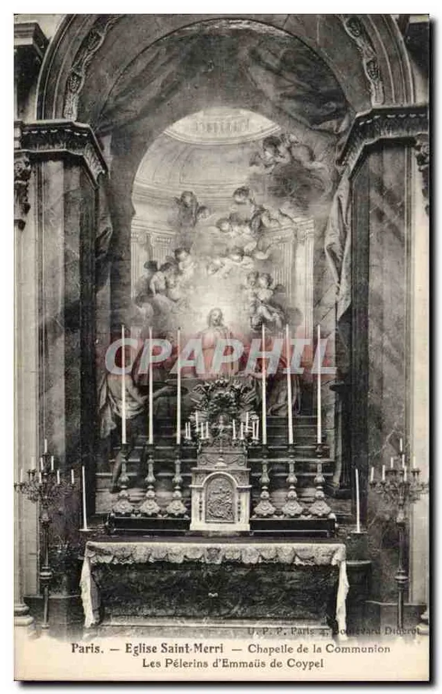 Paris — Igreja de Saint-Merri — Capela da Comunhão de Emmaüs de Coypel - Frente