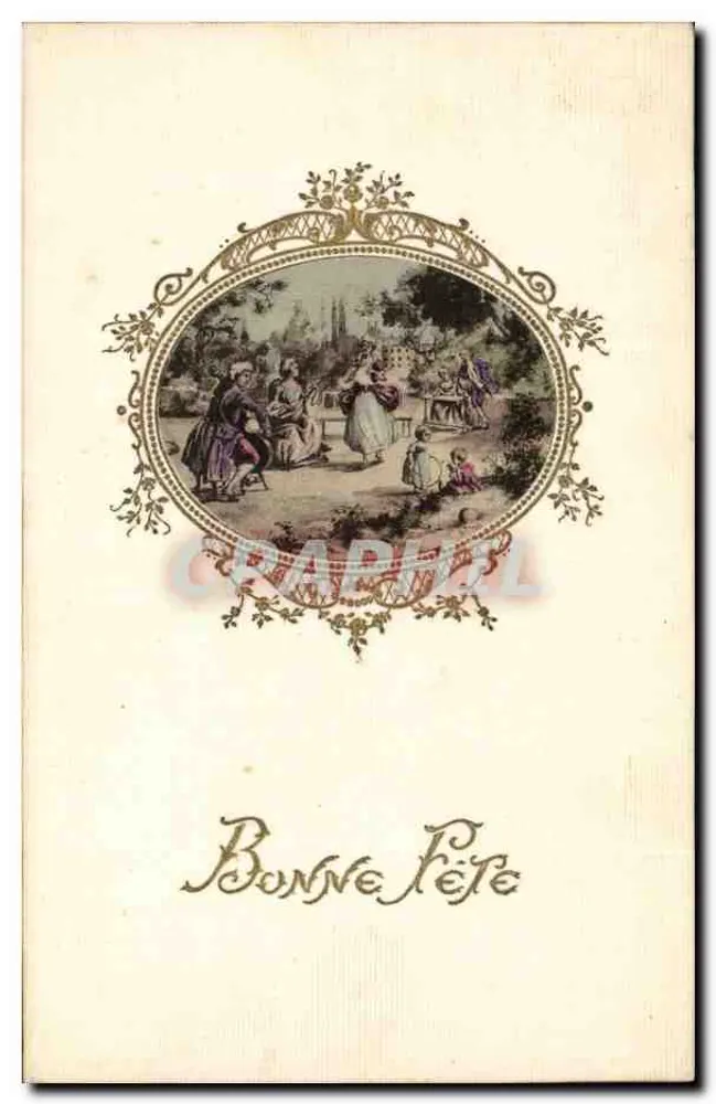 Fest — Garten-Szene — Cathelain et Baryton, Paris, Serie Nr. 27 - Vorderseite
