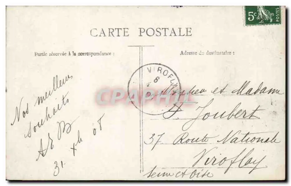 Mädchen mit Blumenstrauß — J.M.T. 429 — Verlag J.M.T. - Rückseite