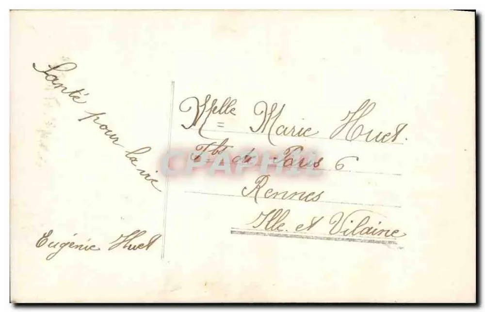 Frau in Pelz — Bois de Bouc — anonymer Verleger, Nr. 706 - Rückseite