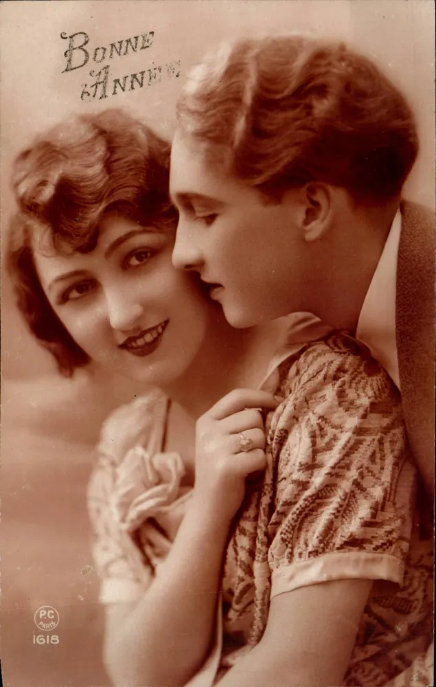 Junges Paar — Frohes Neues Jahr 1931 — P.C. Paris Nr. 1618 - Vorderseite