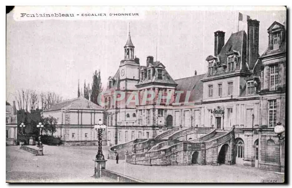 Fontainebleau - Scalinate d'onore — Editore: Stern & Cie - Recto