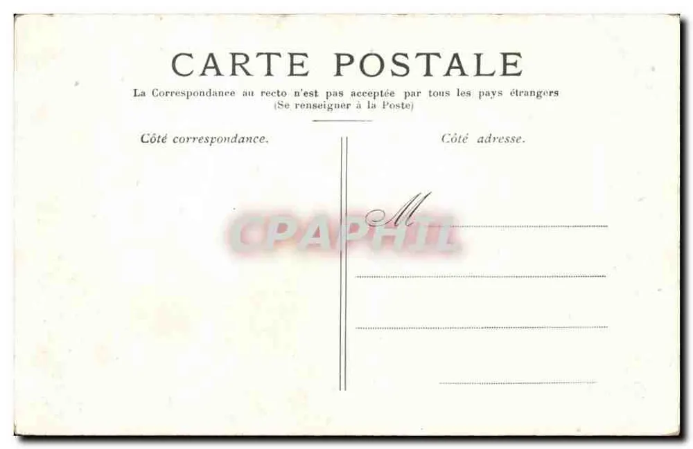 Versailles — A galeria das batalhas — Carta postal - Verso
