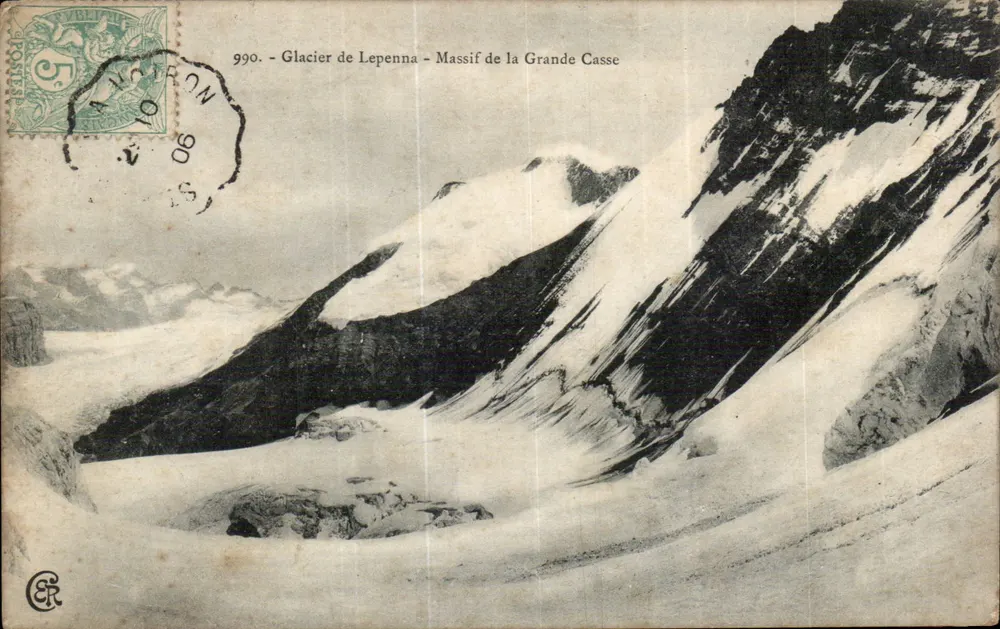 Gletscher von Lepenna - Massiv der Grande Casse — CER, Nr. 990 - Vorderseite
