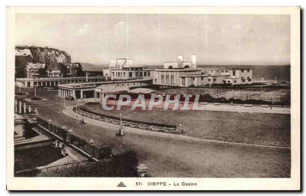 Dieppe - O Casino — vista panorâmica — n°371 - Frente