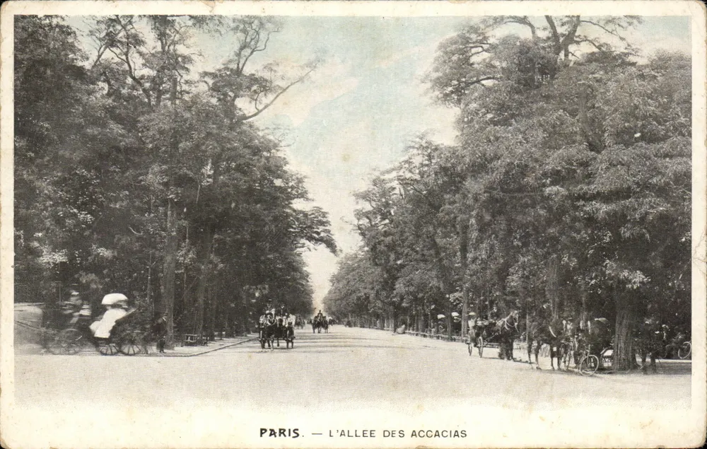 Paris — A Avenida dos Acácias — Carte postale - Frente