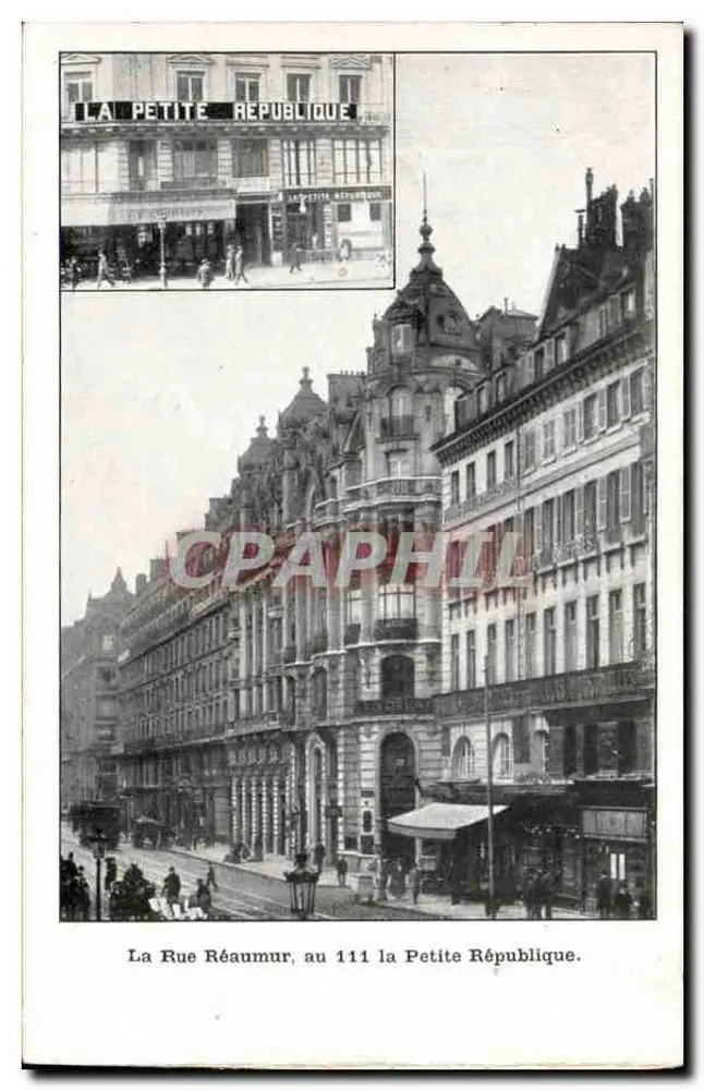 Rue Réaumur, Nr. 111 — Petite République — Verleger Paris, Nr. 10 - Vorderseite