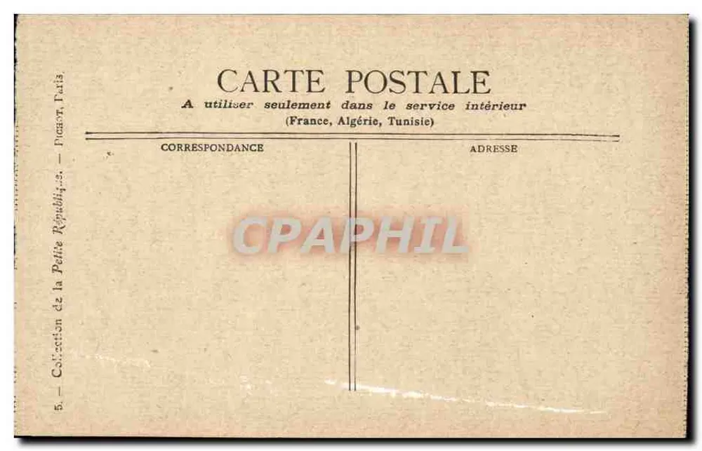 Paris — A Coluna de Julho — Coleção da Petite République, Paris - Verso