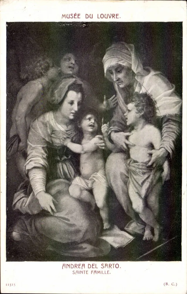 Louvre-Museum — Andrea del Sarto, Heilige Familie — (B.C.) - Vorderseite