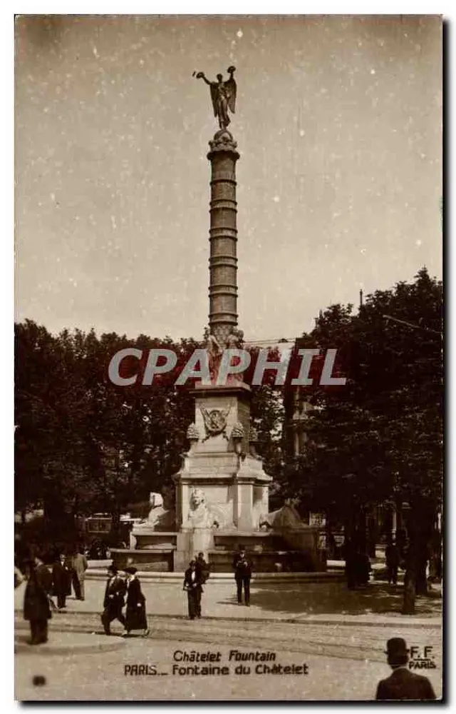 Fonte do Châtelet — Paris — F.E. Paris - Frente