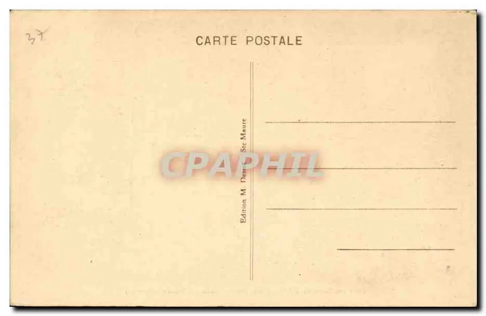 Die Höhlen der Chauvelière, nahe dem Viadukt von Besnault (I.-et-L.) — Nr. 47 — Ausgabe M. Desmaure, St-Maure - Rückseite