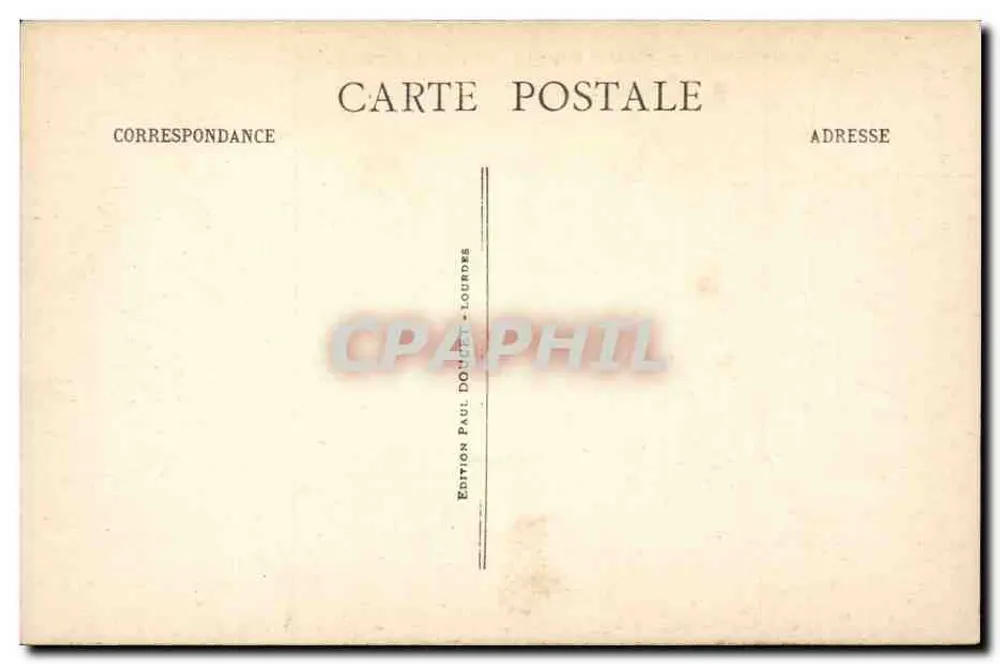 Lourdes - Die Basilika und das Interalliierte Denkmal, gesehen vom Festungsschloss - P. D. - Rückseite
