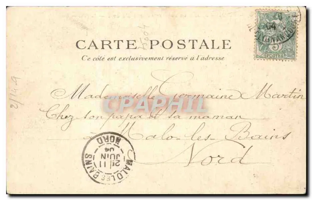 Paris — Das Rathaus und die Pont d'Arcole — P.P.C. Paris - Rückseite