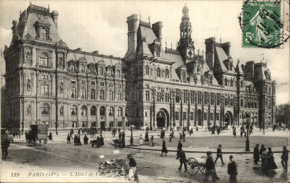 Paris (IVe) — O Hotel de Ville — Editor: 119 - Frente