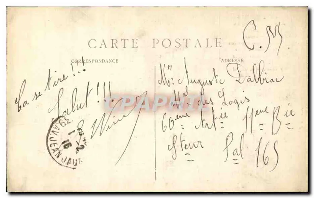 Paris — Arco do Triunfo — J. H. editor, n° 435 - Verso