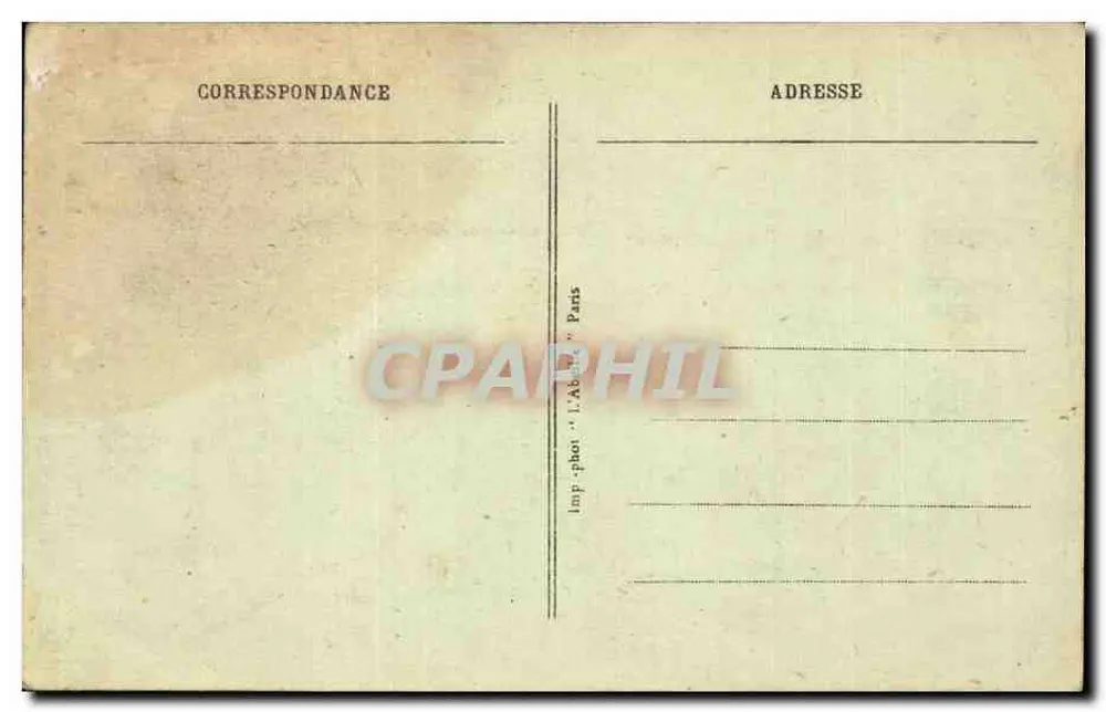 Das Grab des Unbekannten Soldaten unter dem Arc de Triomphe — Paris — Verlag L'Abélie, Paris - Rückseite