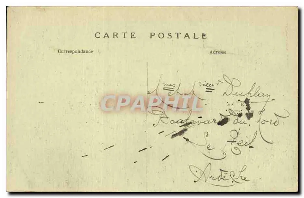 Paris — Das Grab des Unbekannten Soldaten, begraben unter dem Triumphbogen am 11. November 1920 — A. P. n°490 - Rückseite