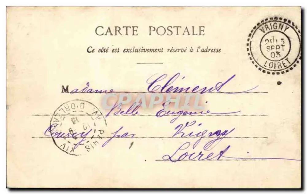 Paris - O Parc Monceau - As Ruínas — editor anônimo, n° 20 - Verso