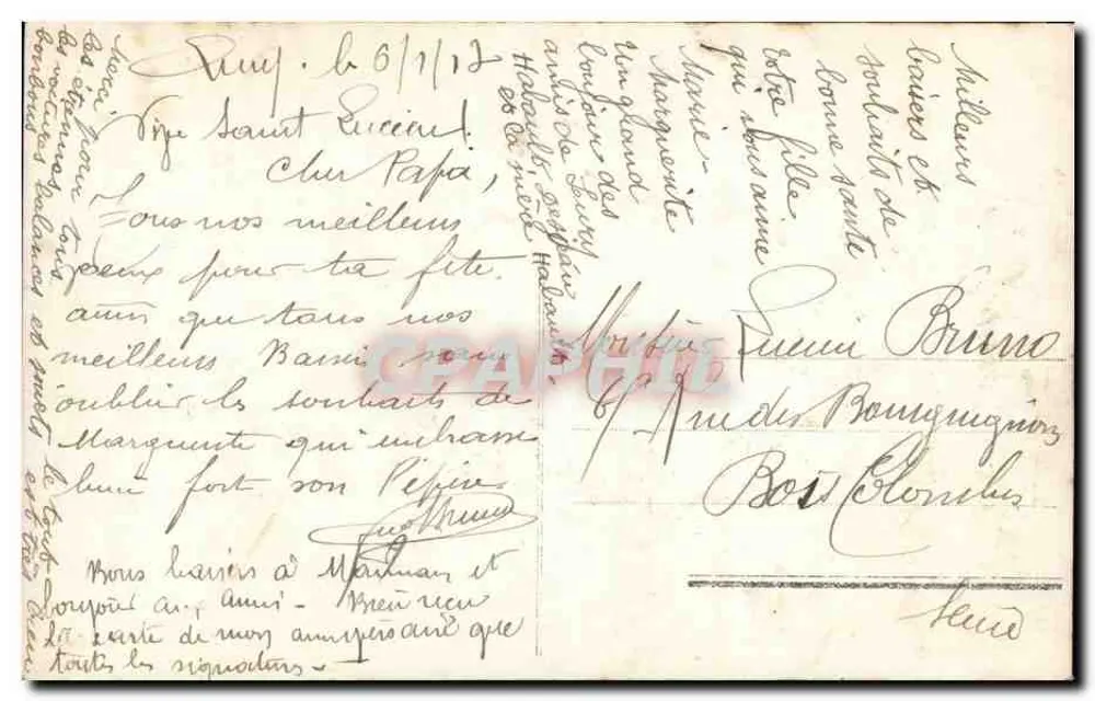 Frauen und Blumen — Frohe Geburtstagskarte — anonymer Verleger, Nr. 572 - Rückseite