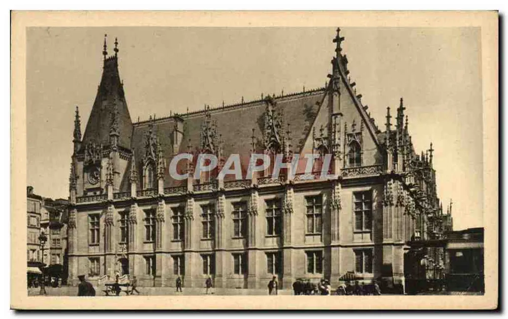 Rouen — Das Palast der Gerechtigkeit — Fassade auf dem Place du Maréchal-Foch — Phot. Combier-Macon - Vorderseite