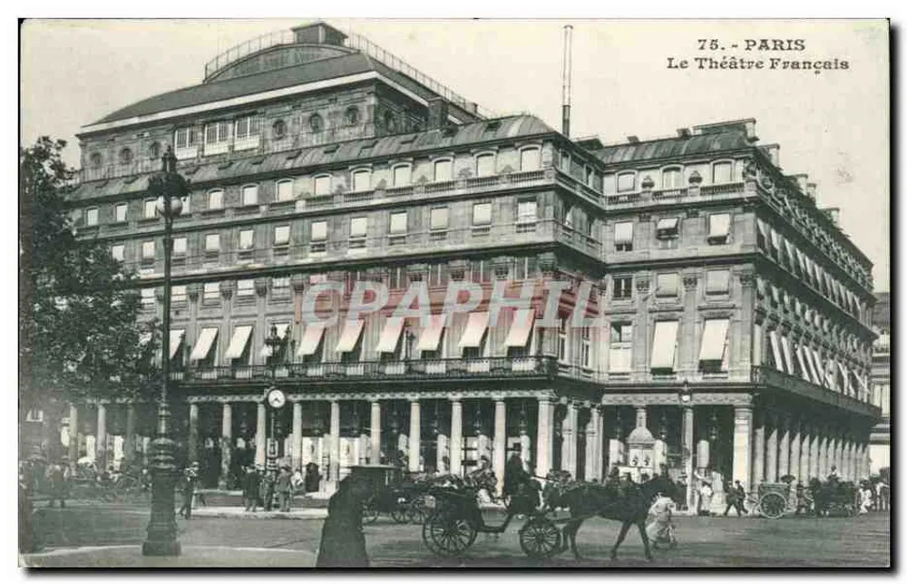 Parigi - Il Teatro Francese — editore non identificato, n° di serie 75 - Recto
