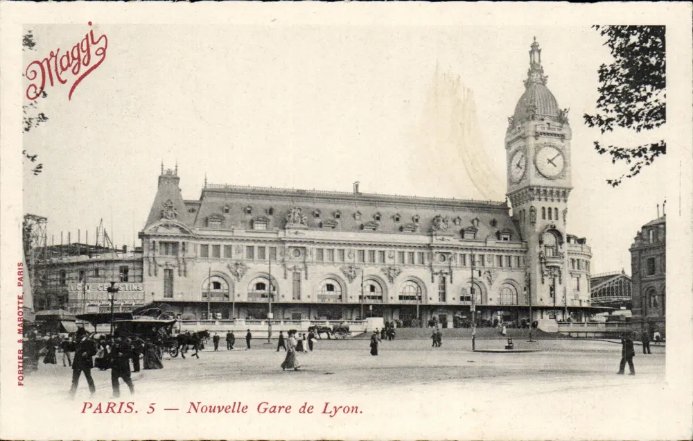 Nova Estação de Lyon — Paris — editor Fortier & Marotte, n°5 - Frente